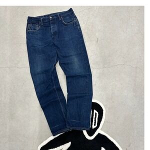 Left Field NYC Mens Indigo Ringspun Cotton Straight‎ Leg Denim Jeans Size 36 USA
